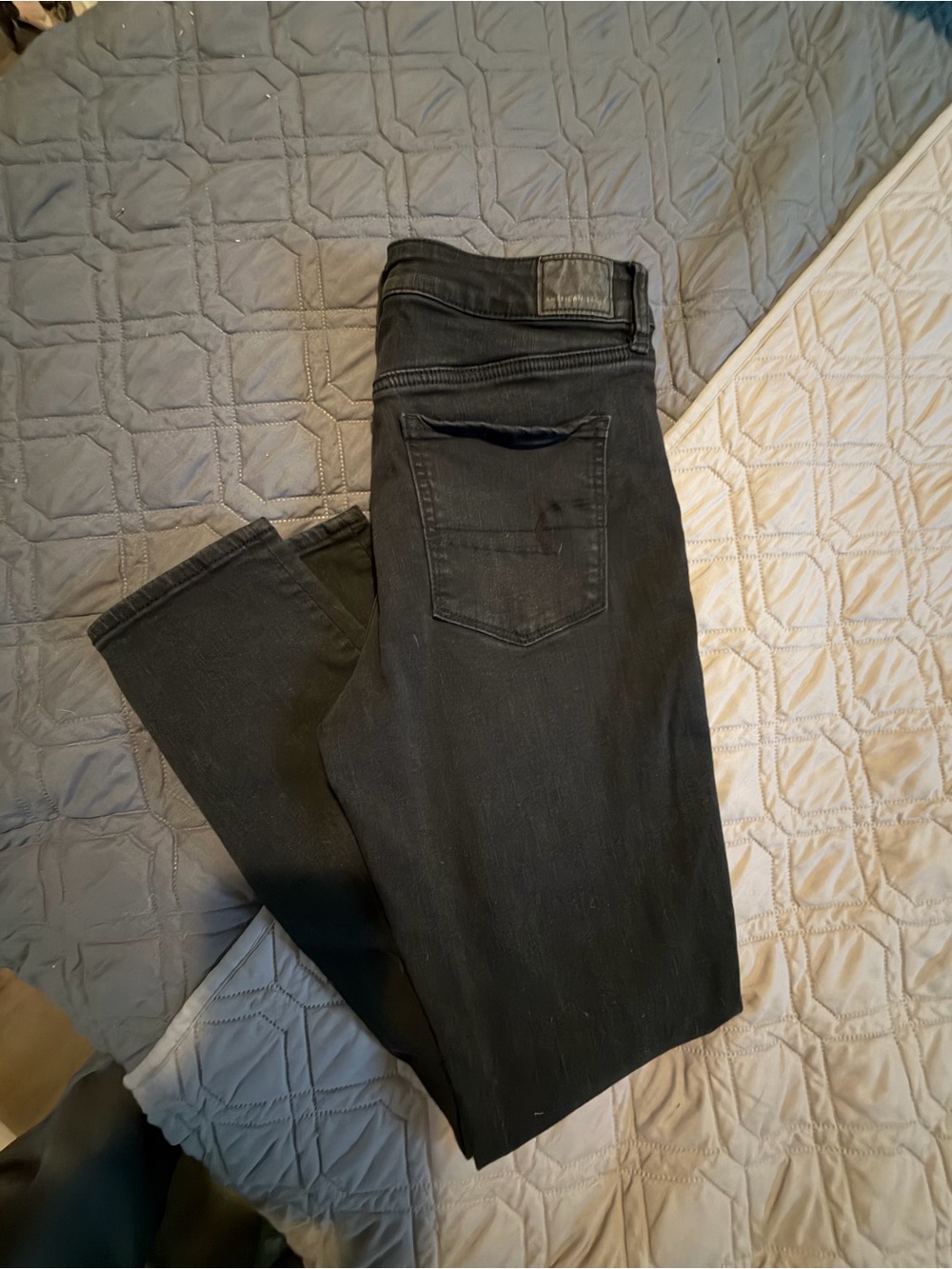 American Eagle Outfitters Black Slim Straight Jeans